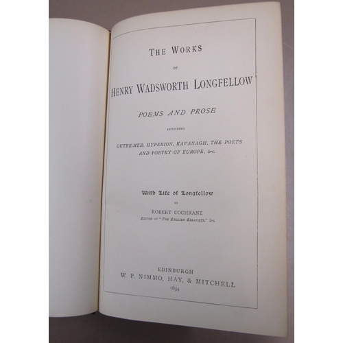 234 - 19th century poetry, Longfellow, Tennyson, Scott, Milton, etc, 20 volumes