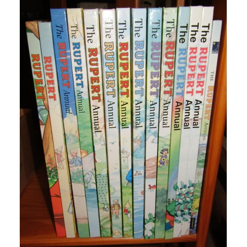 237 - A collection of Rupert Bear annuals from 1993 to 2008, BBC Rupert books, Purnell Rupert books, etc, ... 