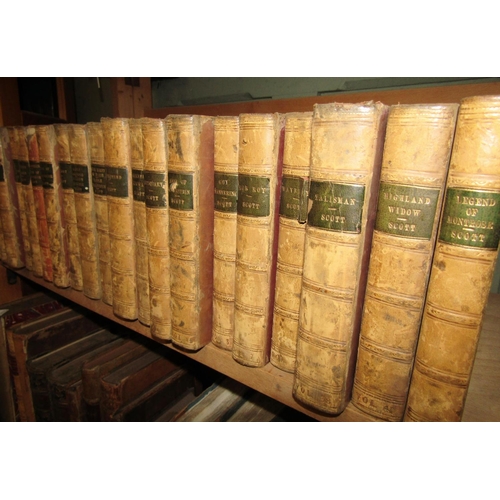 245 - Scott, Waverley Novels, leather bound late 1820's early 30's period, 47 volumes, together with furth... 