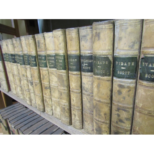 245 - Scott, Waverley Novels, leather bound late 1820's early 30's period, 47 volumes, together with furth... 