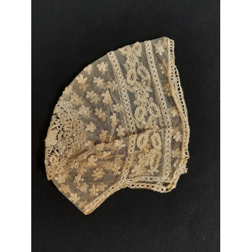 1548 - Collection of lacework including two 19th century lace collars one demonstrating a number of lace st... 