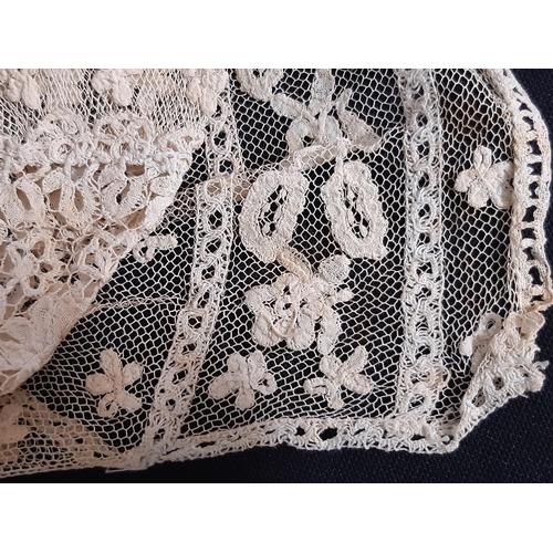 1548 - Collection of lacework including two 19th century lace collars one demonstrating a number of lace st... 