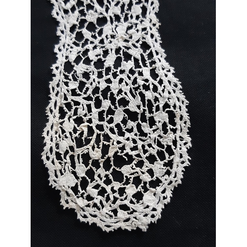 1548 - Collection of lacework including two 19th century lace collars one demonstrating a number of lace st... 