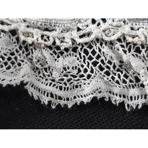 1548 - Collection of lacework including two 19th century lace collars one demonstrating a number of lace st... 
