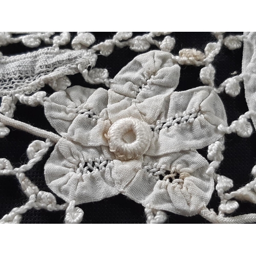 1548 - Collection of lacework including two 19th century lace collars one demonstrating a number of lace st... 