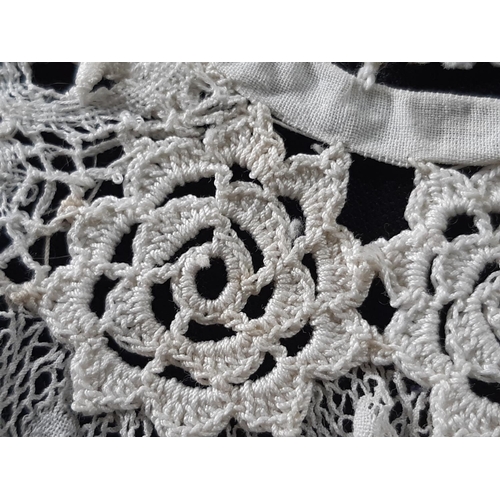 1548 - Collection of lacework including two 19th century lace collars one demonstrating a number of lace st... 