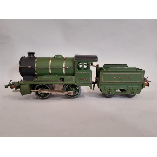 301 - A large collection of Hornby 0 gauge model railway including boxes for Passenger sets 51 and 501, LN... 