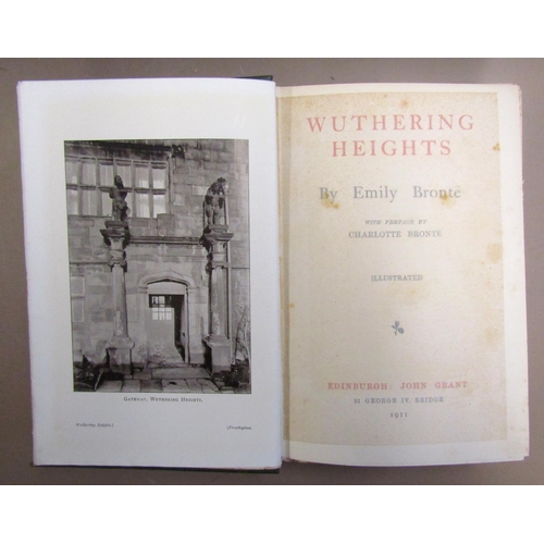 271 - The Novels of the Bronte sisters - The Thornton Edition, edited by Temple Scot, green cloth bindings... 