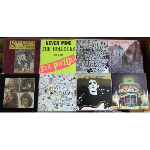 281 - 30 vinyl LPs including Steeleye Span, Beatles White album, Led Zeppelin III, The Who Quadrophenia, L... 