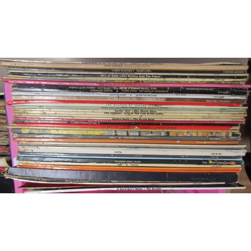 283 - A quantity of vinyl LPs including Gerry Raferty Night Owl, The Best of Manfred Man, John Denver Spir... 