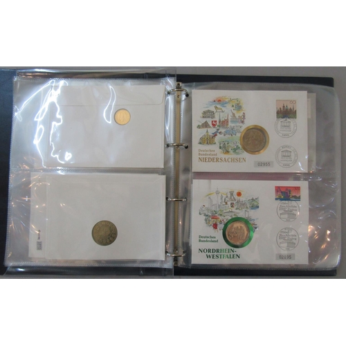 288 - Royal Mail/Royal Mint Philatelic Numismatic covers, English and European (1) together with a Royal M... 