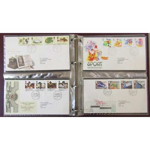 296 - Two albums of FDCs, late 1980/90 period, a stockbook, further collection of miscellaneous worldwide ... 