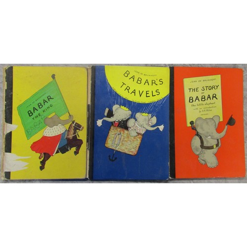 278 - Laurent de Brunhoff Babar 9 volumes circa mid 1960 Dr Seuss Green Eggs & Ham and four other works (1... 