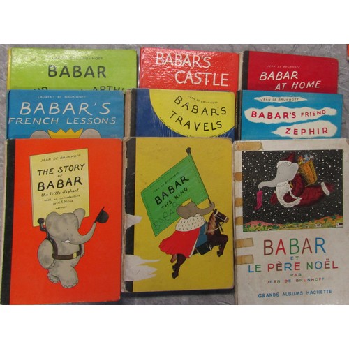 278 - Laurent de Brunhoff Babar 9 volumes circa mid 1960 Dr Seuss Green Eggs & Ham and four other works (1... 