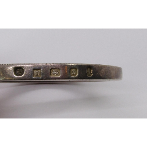 1408 - Heavy vintage silver bangle, maker 'DW', Birmingham 1977 with Coronation hallmark, 88g, together wit... 