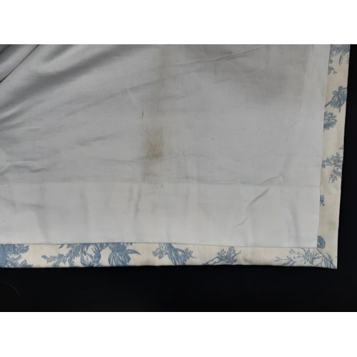 1507 - Collection of curtains in 'Toile' printed fabric by John Wilman including one pair lined and interli... 