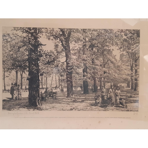 171 - Tristram James Ellis (1844-1922) - Set of four prints of London: 'Hyde Park, Rotten Row (mid-day)', ... 