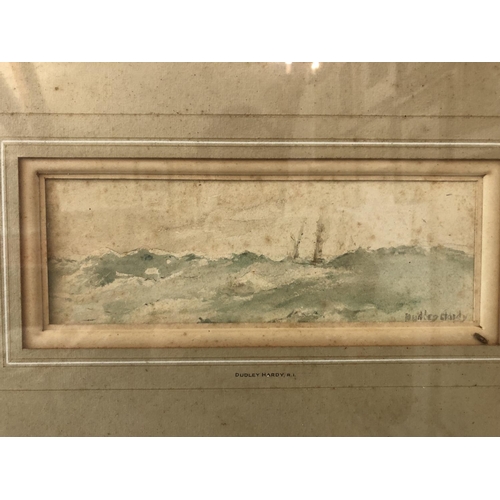 63 - Dudley Hardy (1865-1922) - 'Untitled (ships at sea), gouache on paper, signed lower left, titled ver... 