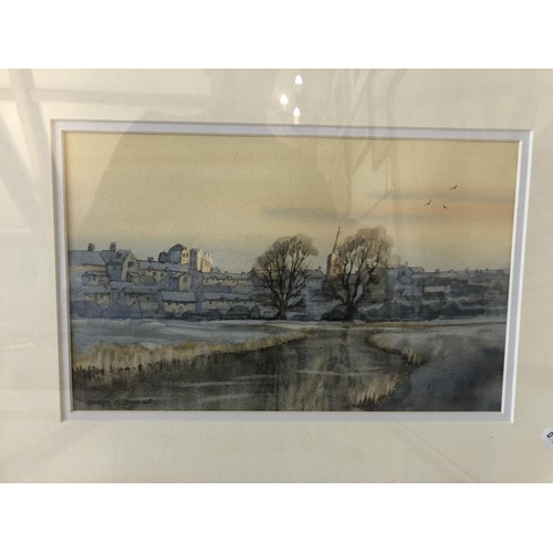 80 - Four Landscape Watercolours by Barry Barnes and One Other: 'Beverston Castle'; 'Morning Sunlight Wes... 