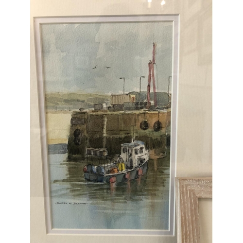 81 - Barry K. Barnes - Six maritime themed watercolours (five framed, one unframed): 'Spritsail Sailing B... 