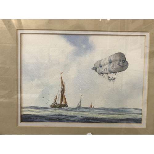 82 - Barry K. Barnes - Five watercolours: 'Over the Medway'; 'Over Mounts Bay, Cornwall'; 'High Summer, d... 