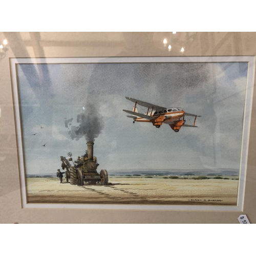 82 - Barry K. Barnes - Five watercolours: 'Over the Medway'; 'Over Mounts Bay, Cornwall'; 'High Summer, d... 