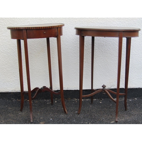 2551 - A small Georgian mahogany occasional table with quarter panelled top enclosing a frieze drawer on fo... 