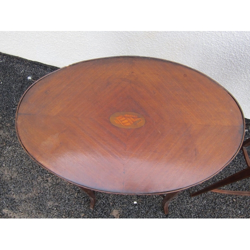 2551 - A small Georgian mahogany occasional table with quarter panelled top enclosing a frieze drawer on fo... 