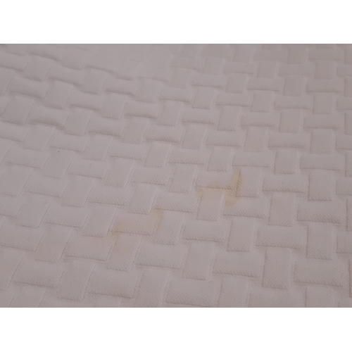 1542 - 3 white cotton bedspreads including a marcella type 250x220cm, a damask type 255x240cm and a cotton ... 