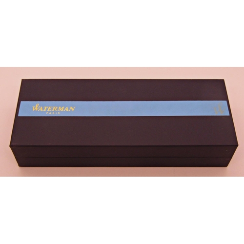 1174 - Waterman Hemisphere chrome fountain and ballpoint pen set, boxed