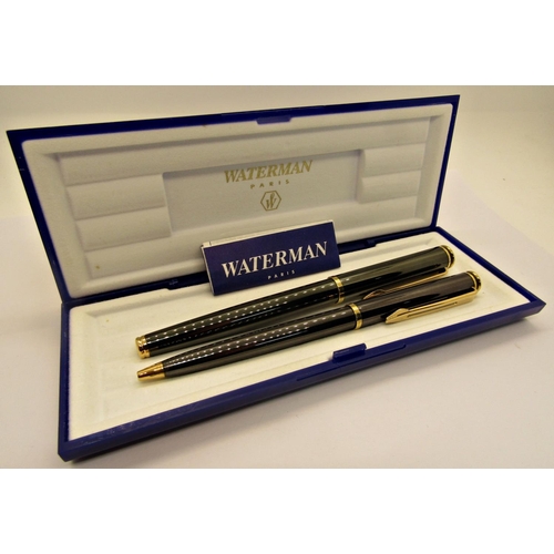 1178 - Waterman Maestro fountain and ballpoint pen with case