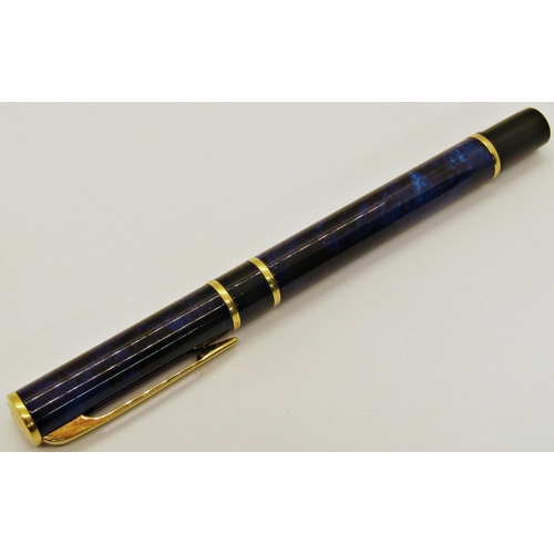 1179A - Waterman Laureat blue marble ballpoint pen