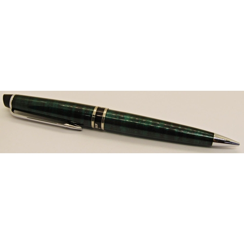 1176A - Waterman Hemisphere marbled green pencil with box