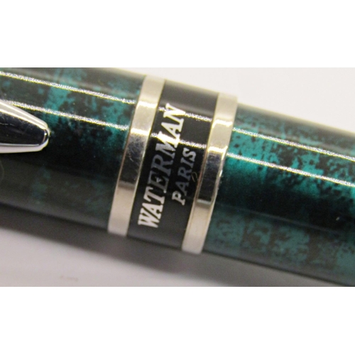 1176A - Waterman Hemisphere marbled green pencil with box