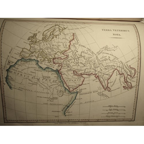 229 - Robert Wilkinson Atlas Classica - A collection of 57 hand coloured maps, 1823