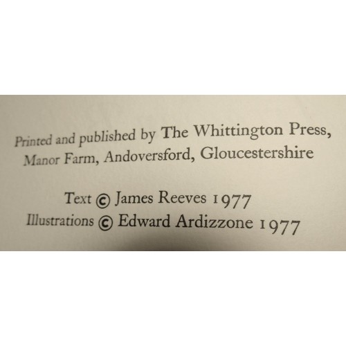 230 - James Reeves - Arcadian Ballads, illustrated by Edward Ardizzone, published 1977, Whittington Press,... 