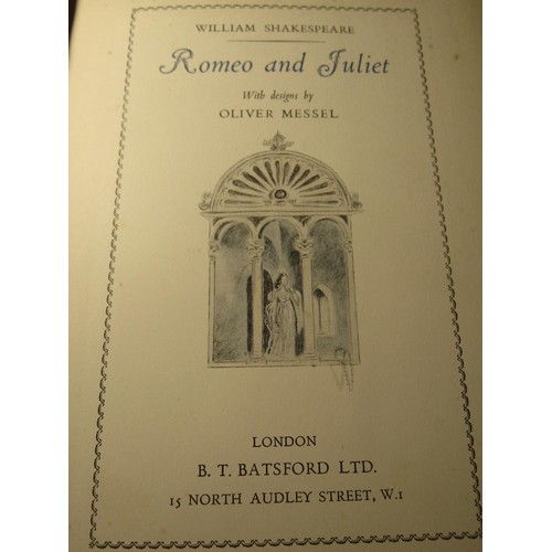 231 - William Shakespeare - Romeo and Juliet 1936, published by Batsford with designs by Oliver Messel, wi... 