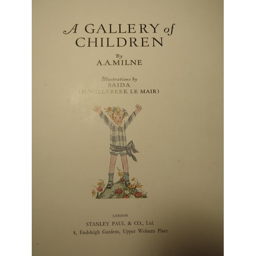 232 - A. A. Milne - A Gallery of Children 1925, illustrated by Saida (H Willebeek Le Mair)