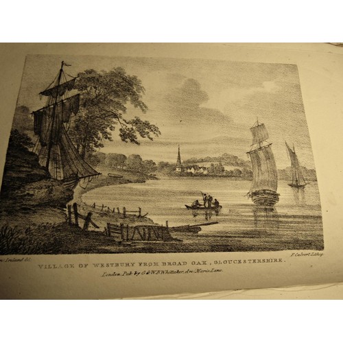 242 - Thomas Harral - Picturesque Views of the Severn (two volumes - bound as one) illustrations by Samuel... 