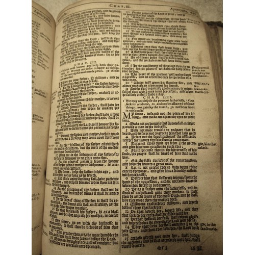 245 - 17th century bible, printed by Robert Barker, 1634, incorporating the Genealogies recorded in the sa... 