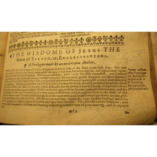 245 - 17th century bible, printed by Robert Barker, 1634, incorporating the Genealogies recorded in the sa... 