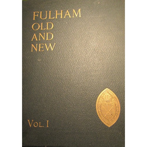 253 - Charles Feret - Fulham Old and New, three volumes illustrated Cadenhall Press 1900, green cloth bind... 