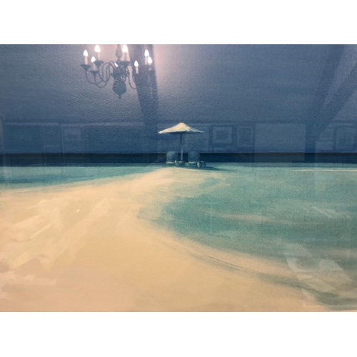 125 - Ruben Colley (b.1976) -  'The Sandbar', signed limited edition silkscreen print on velin arches blan... 