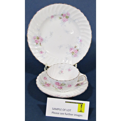 1005 - A collection of 19th century bone china cabinet cups, saucers and side plates by various makers and ... 