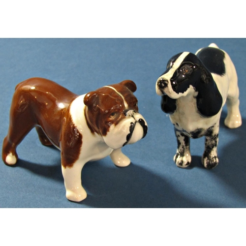 1071 - Five Beswick Cairn terriers, a Bull Dog and a Spaniel (7)