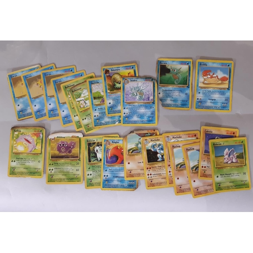 333 - Collection of Pokemon cards, counters and rule books together with a large Pokemon soft toy, 2 card ... 