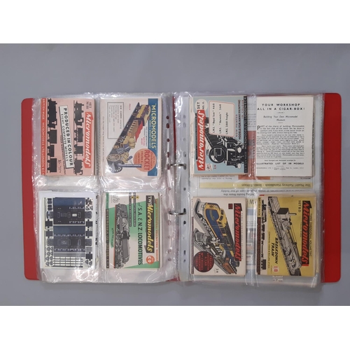 344 - A large collection of vintage Micromodels card kits including approx 42 packs of aircraft, locomotiv... 