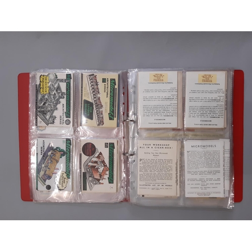 344 - A large collection of vintage Micromodels card kits including approx 42 packs of aircraft, locomotiv... 