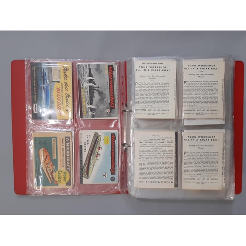 344 - A large collection of vintage Micromodels card kits including approx 42 packs of aircraft, locomotiv... 