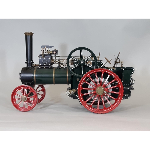 357 - Live steam Agricultural Traction Engine by Maxwell Hemmens Precision Steam Models with green and red... 